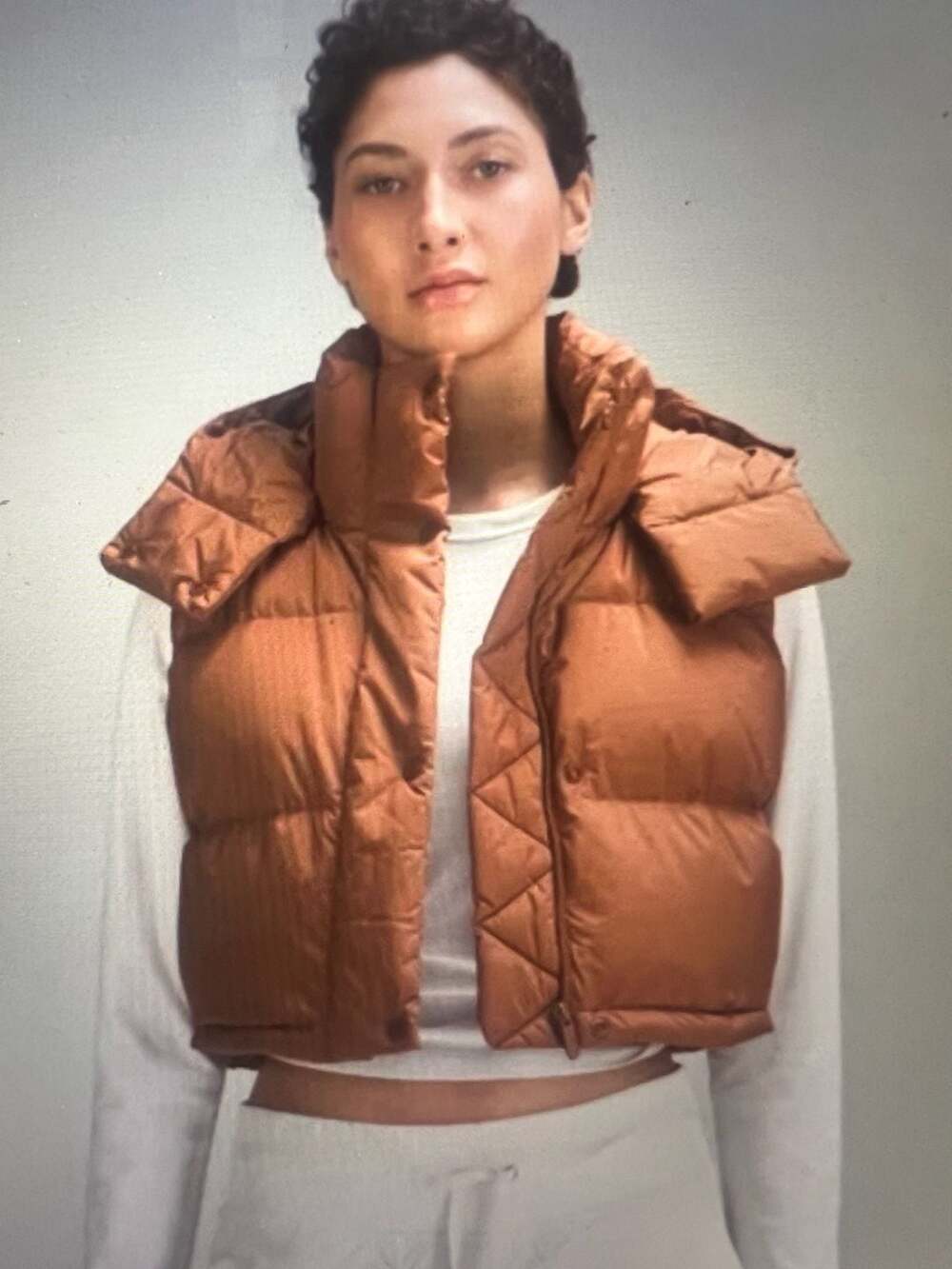 Excellent Condition! Lululemon Cropped Wonder Puff Vest - Size 4